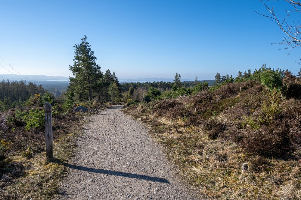 path up to Tain Hill and Pulpit rock