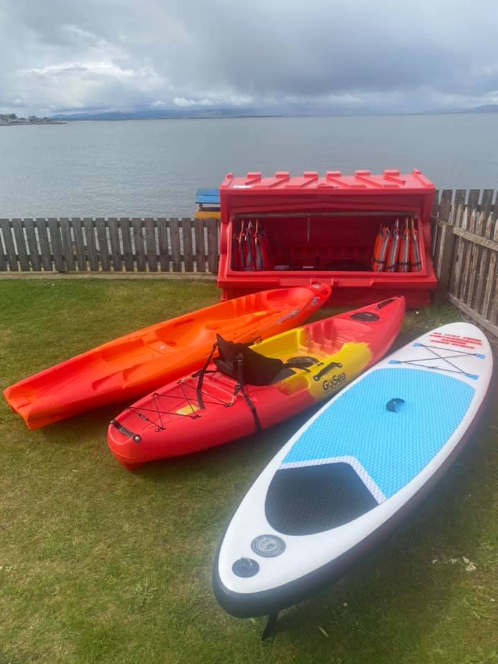 paddleboards and kayaks