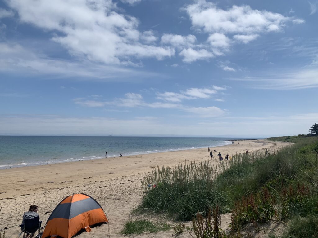 Shandwick beach taken from the carpark