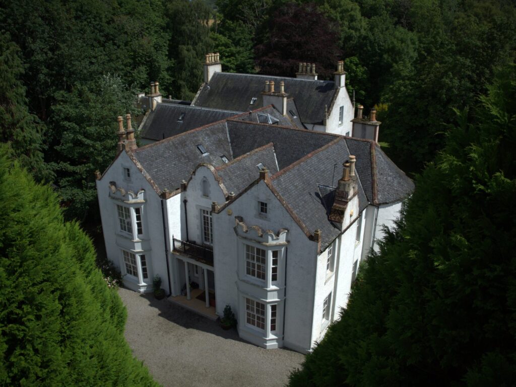 aerial image of the house