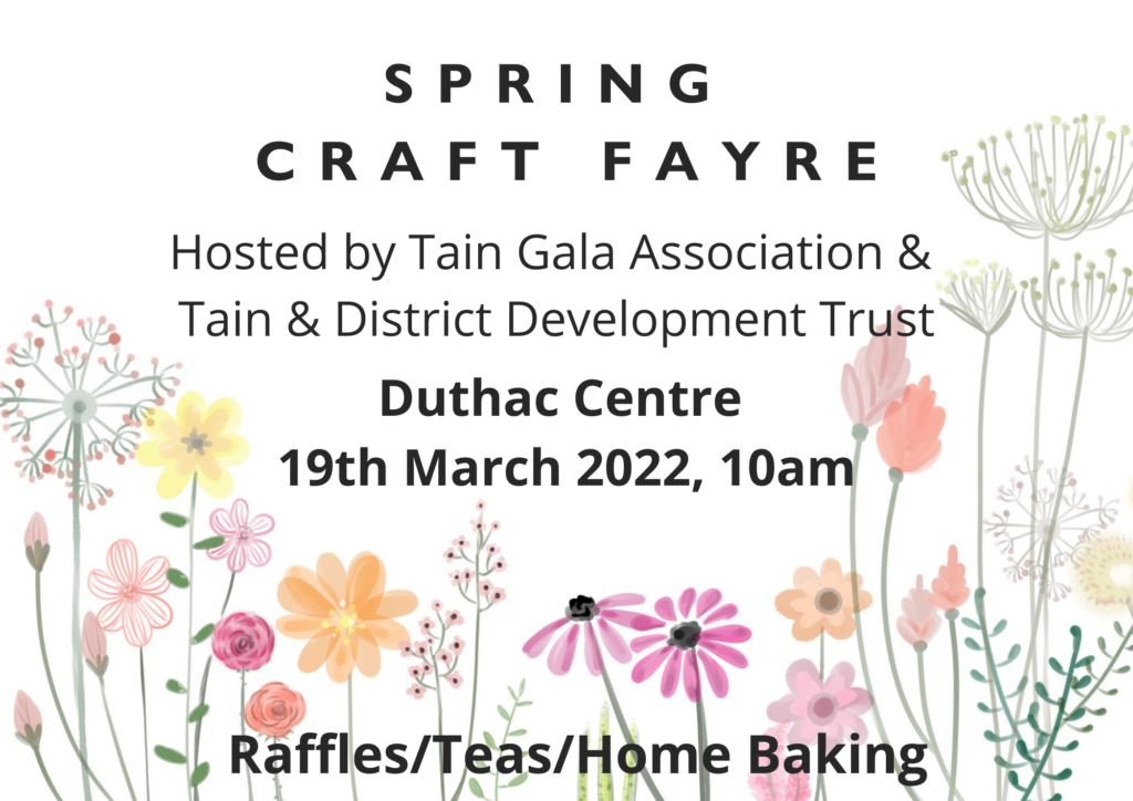 picture with wording about craft fayre